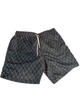 Gottex Men's Swim Trunks, Size L, dark green/White